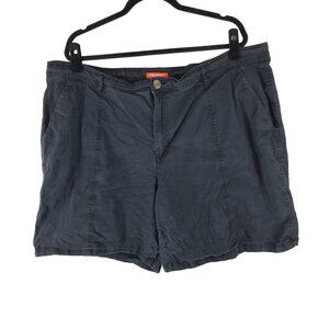 Joe Fresh Womens Casual Black Shorts Cotton Stretch 22W